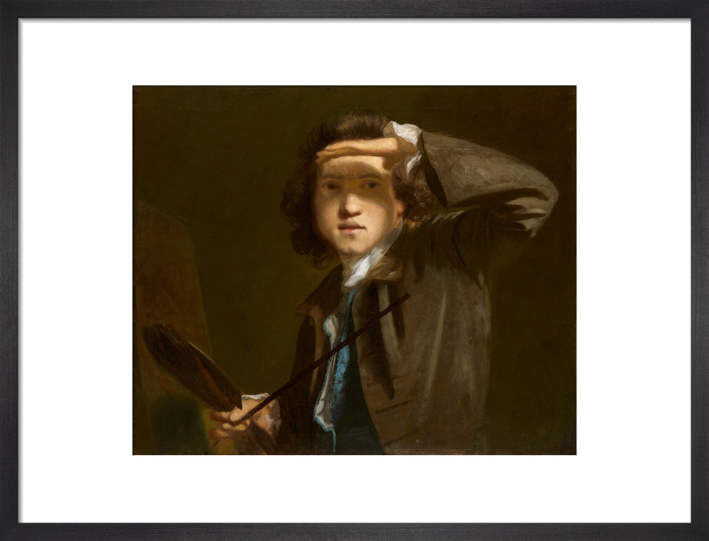 Sir joshua reynolds portrait print (art print, medium, black frame)