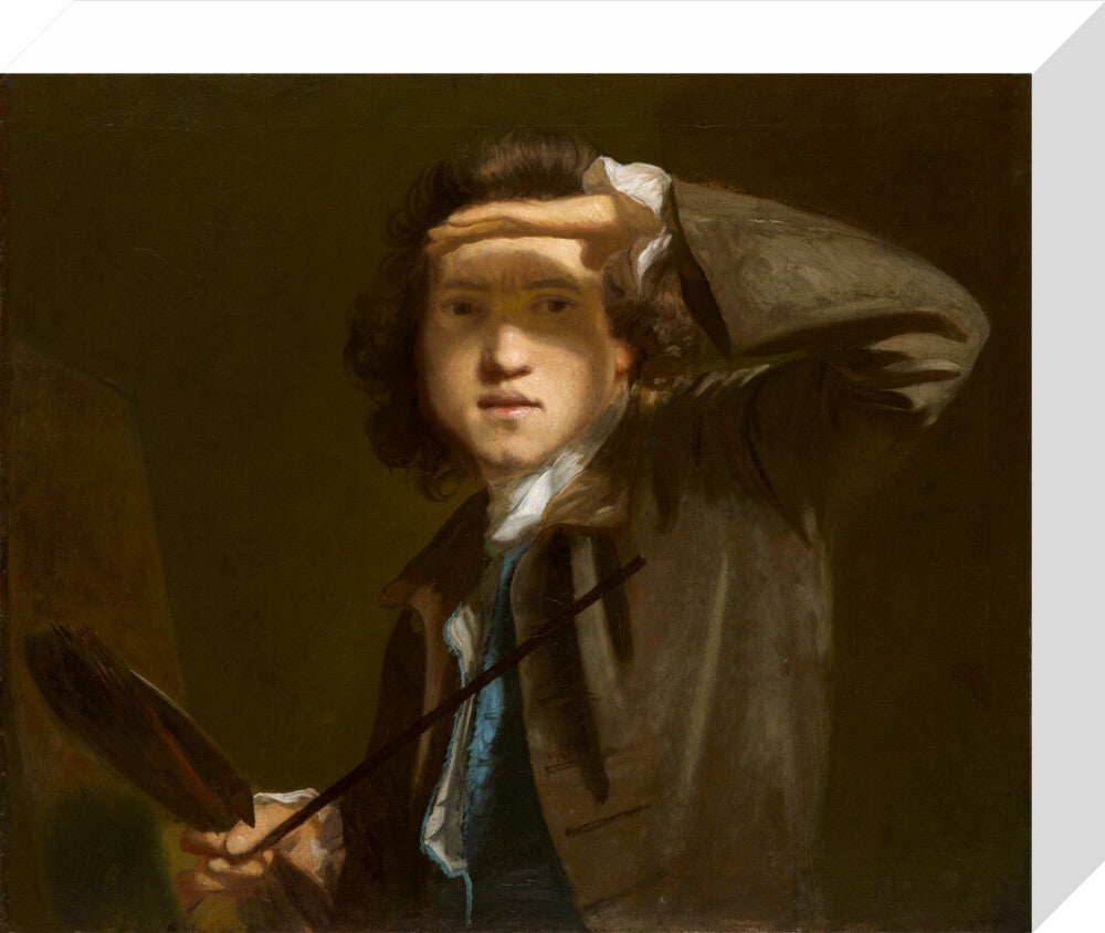 Sir joshua reynolds portrait print (stretched canvas, small, no frame)