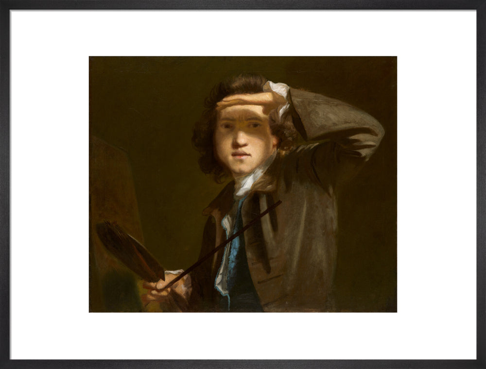 Sir joshua reynolds portrait print (art print, large, black frame)