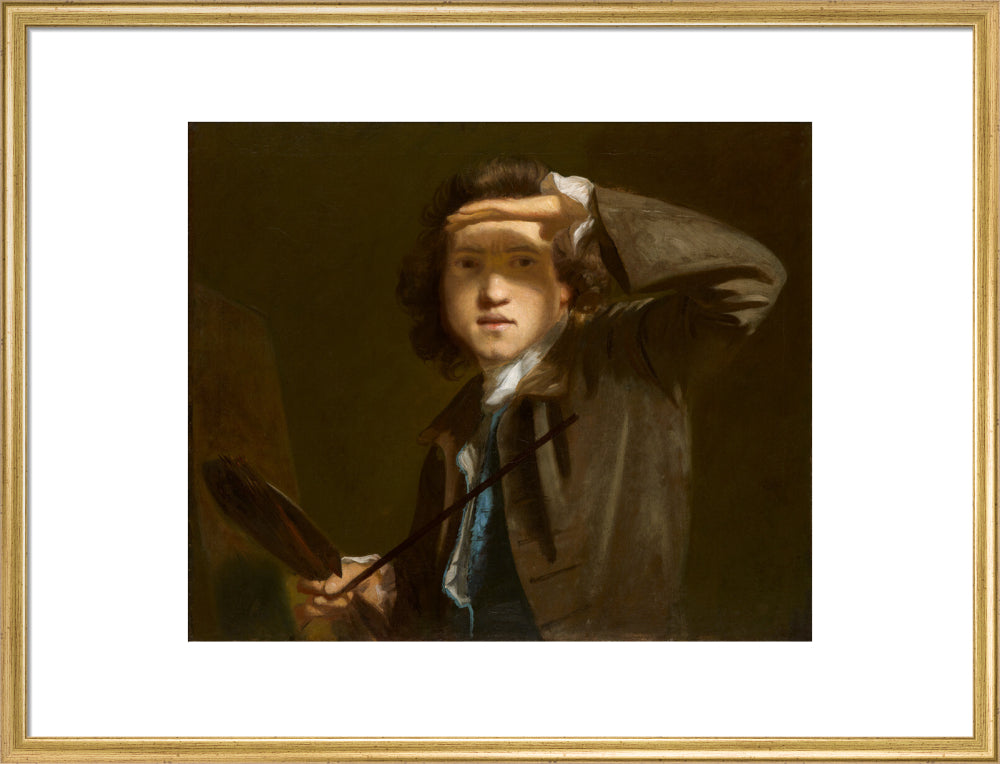 Sir joshua reynolds portrait print (art print, large, gold frame)