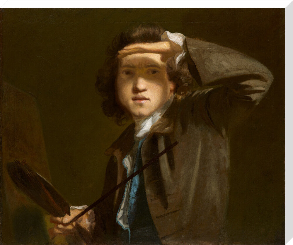 Sir joshua reynolds portrait print (stretched canvas, extra large, no frame)