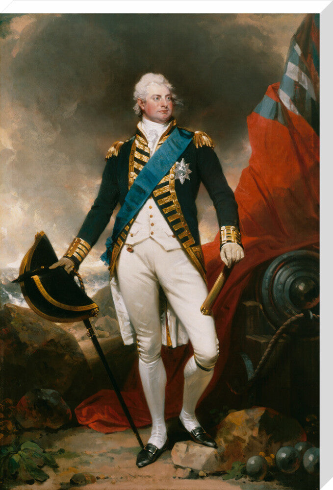 King william iv portrait print (stretched canvas, extra large, no frame)