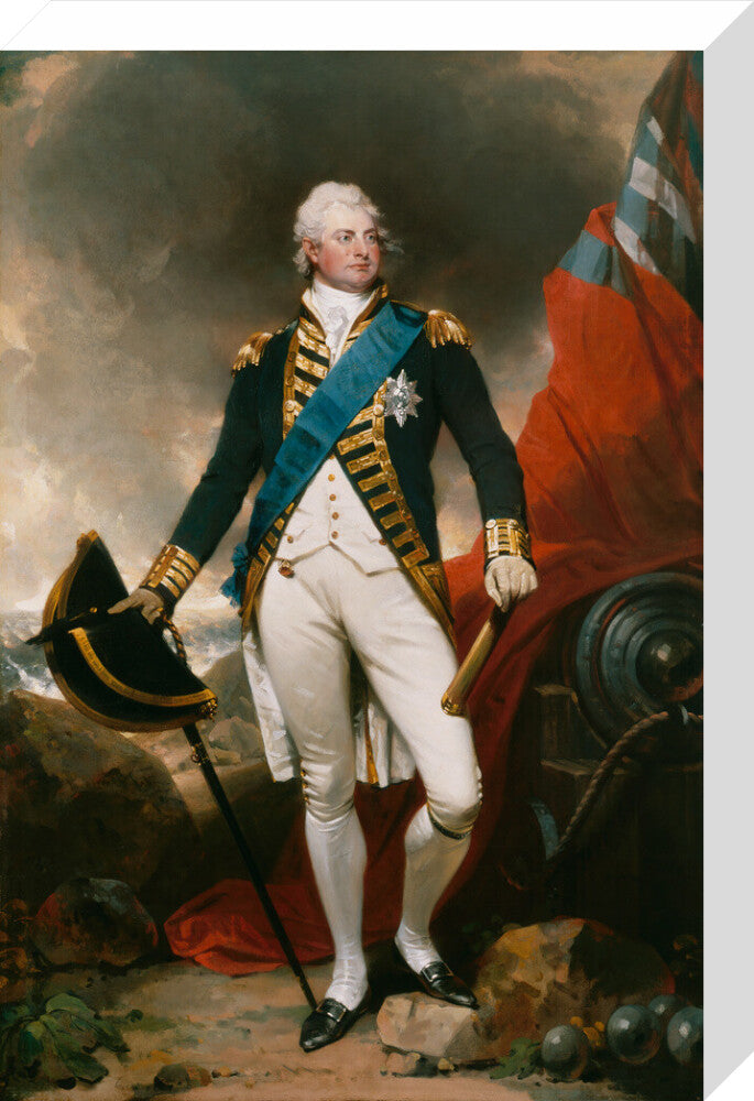 King william iv portrait print (stretched canvas, medium, no frame)