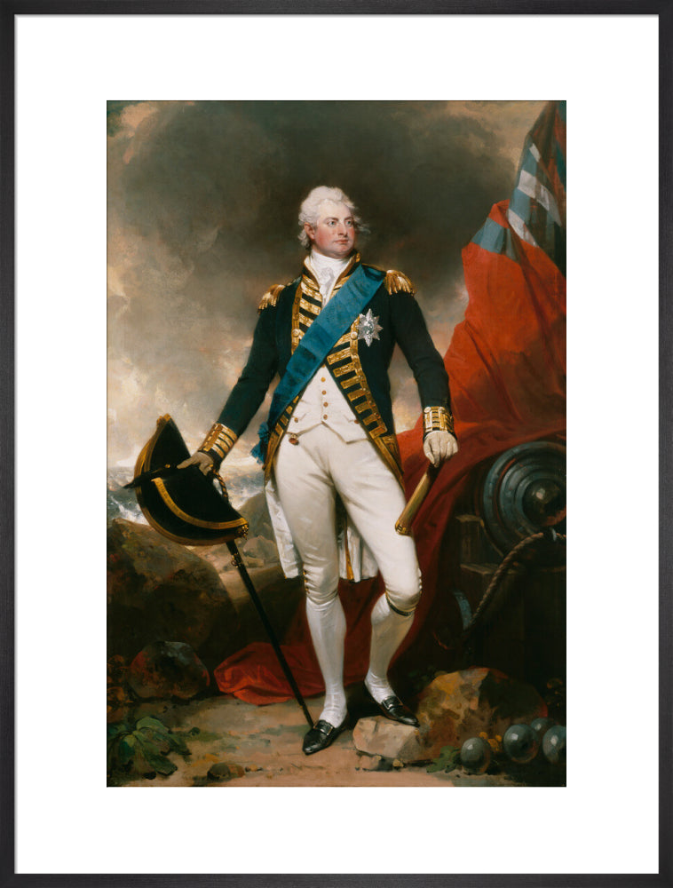 King william iv portrait print (art print, extra large, black frame)