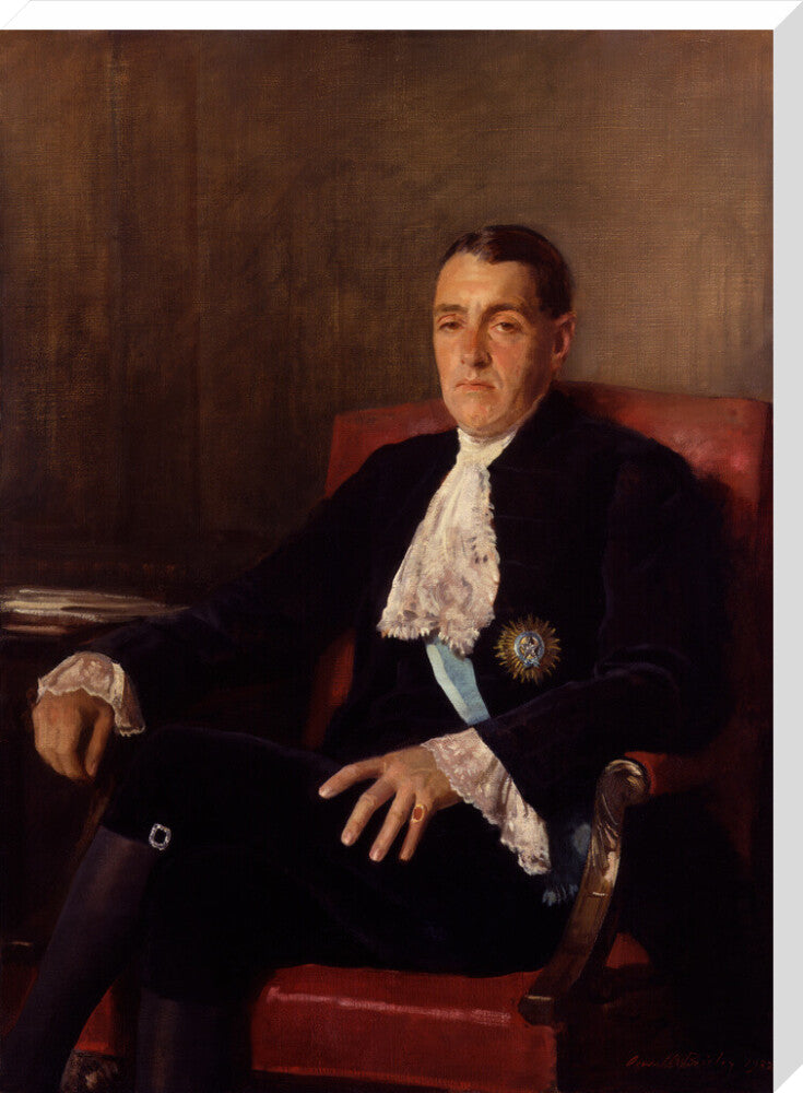 Frederick edwin smith, 1st earl of birkenhead portrait print (stretched canvas, extra large, no frame)