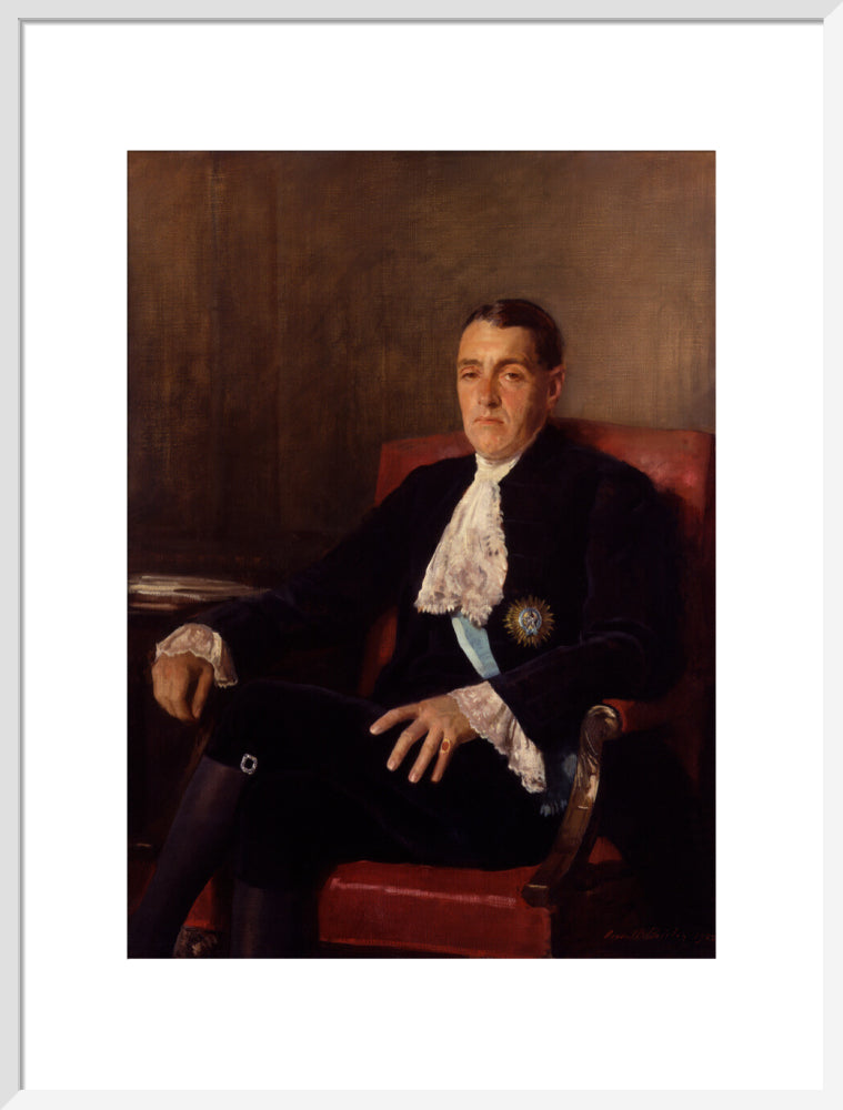 Frederick edwin smith, 1st earl of birkenhead portrait print (art print, large, white frame)