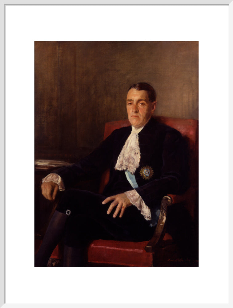 Frederick edwin smith, 1st earl of birkenhead portrait print (art print, extra large, white frame)