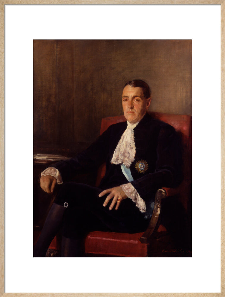 Frederick edwin smith, 1st earl of birkenhead portrait print (art print, extra large, natural frame)