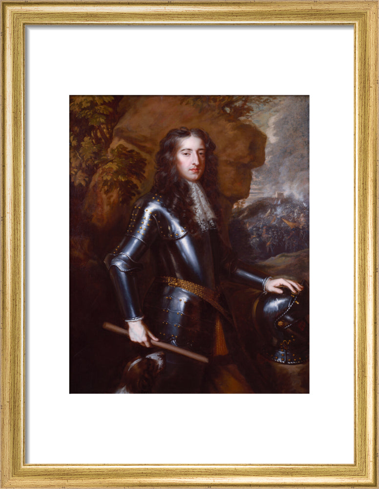 King william iii portrait print (art print, small, gold frame)