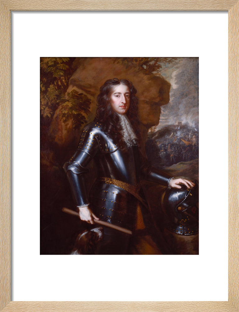 King william iii portrait print (art print, small, natural frame)