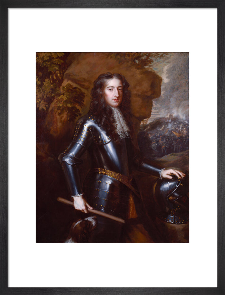 King william iii portrait print (art print, medium, black frame)