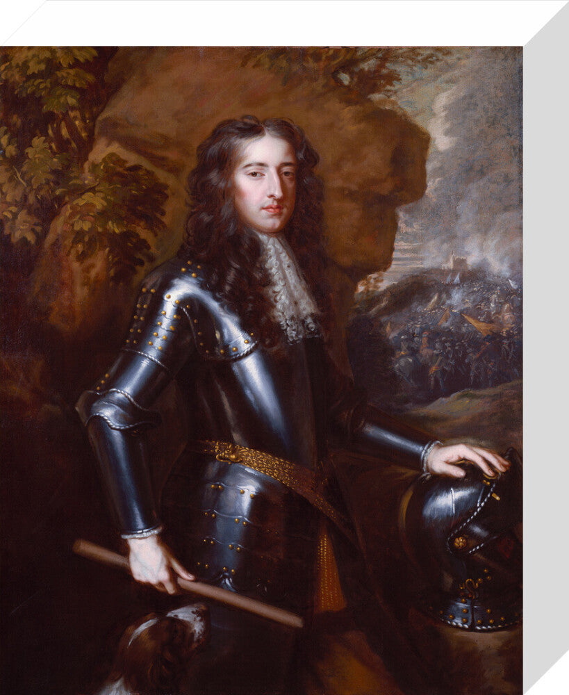 King william iii portrait print (stretched canvas, small, no frame)