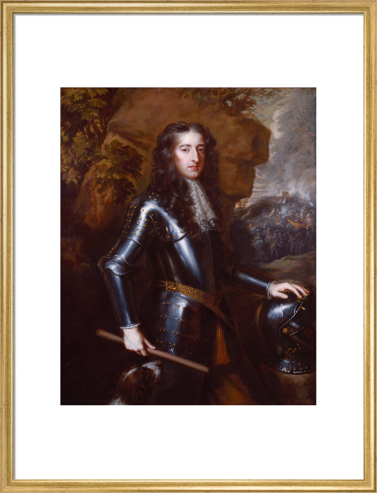 King william iii portrait print (art print, large, gold frame)