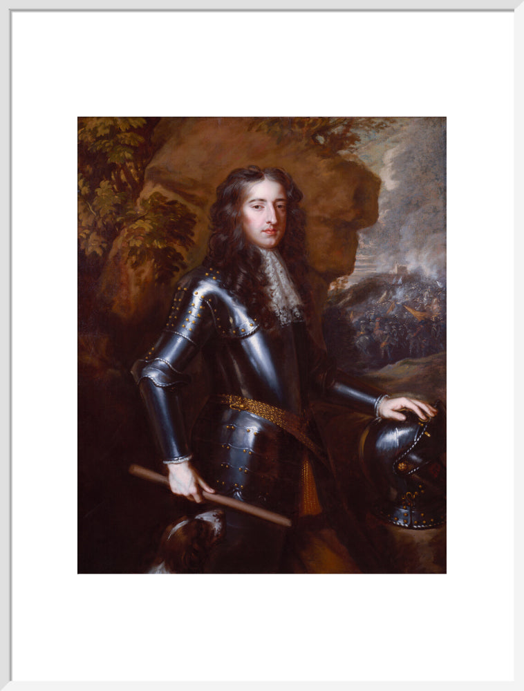 King william iii portrait print (art print, extra large, white frame)