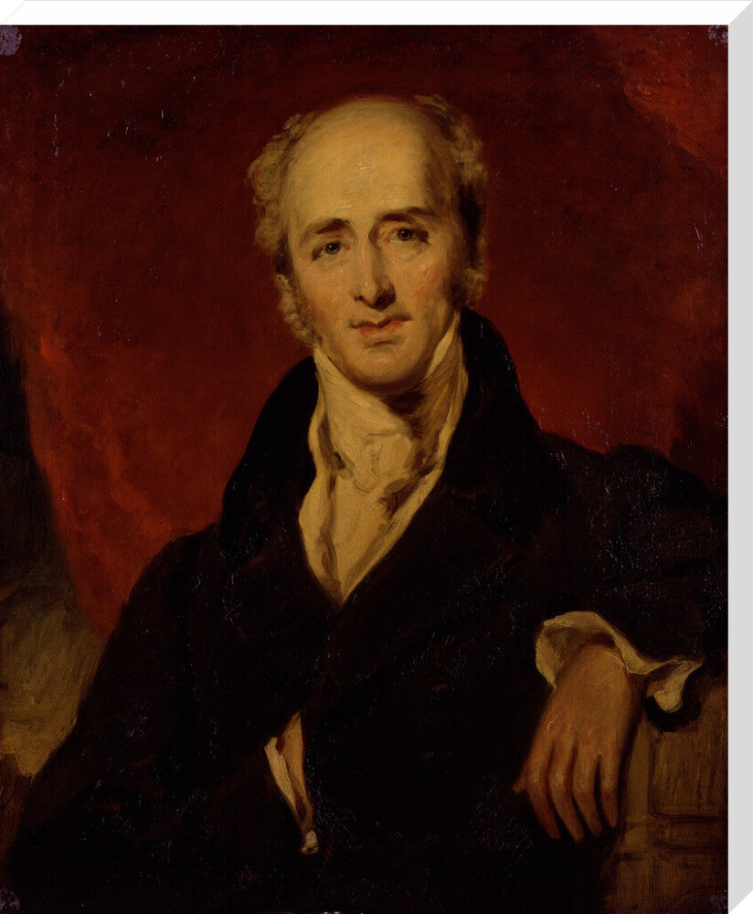 Charles grey, 2nd earl grey portrait print (stretched canvas, extra large, no frame frame)