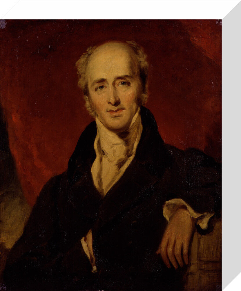 Charles grey, 2nd earl grey portrait print (stretched canvas, small, no frame frame)