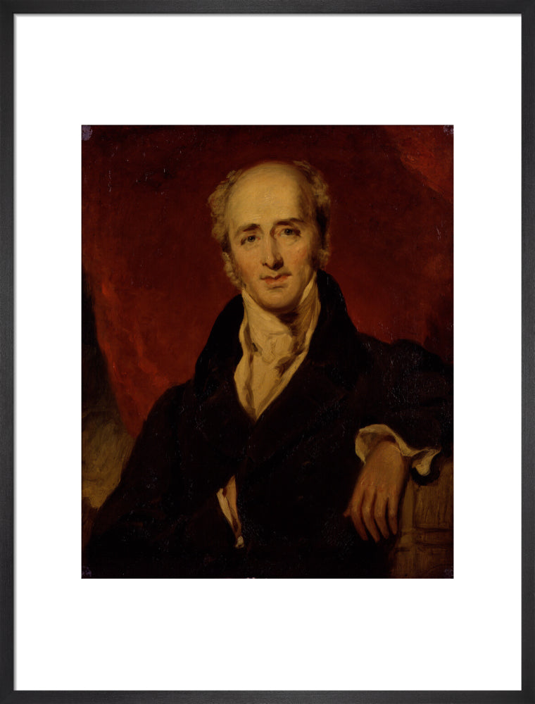 Charles grey, 2nd earl grey portrait print (art print, large, black frame frame)