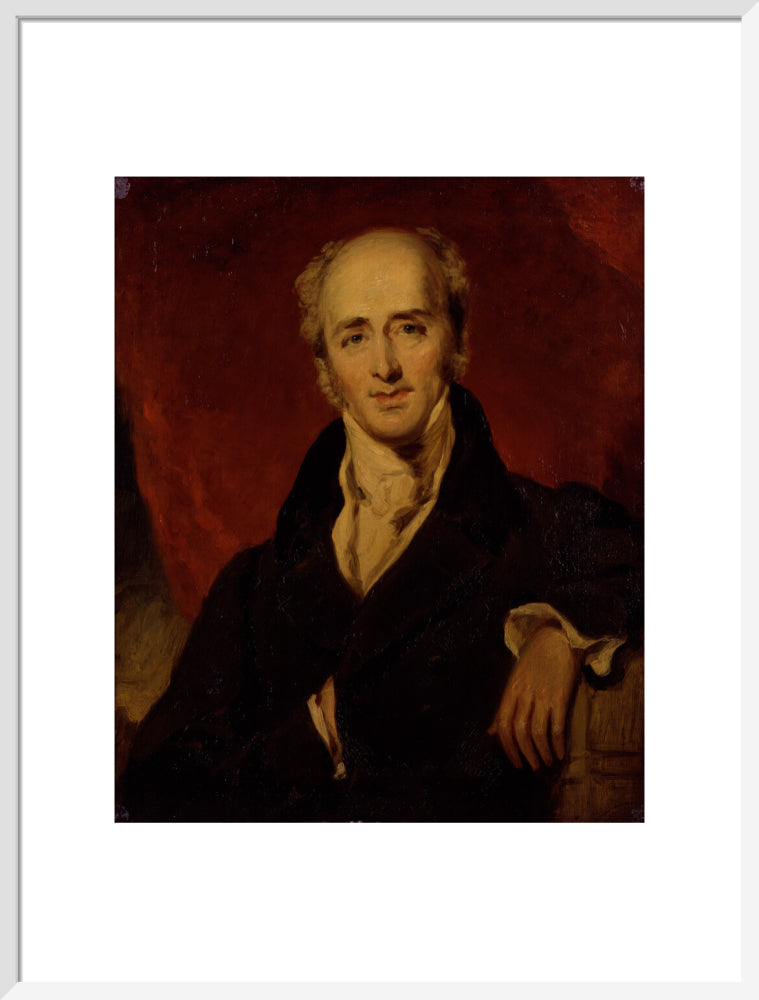 Charles grey, 2nd earl grey portrait print (art print, large, white frame frame)