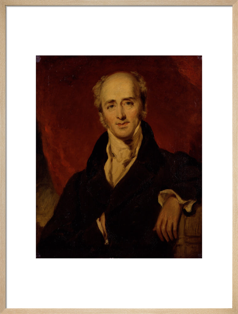 Charles grey, 2nd earl grey portrait print (art print, large, natural frame frame)