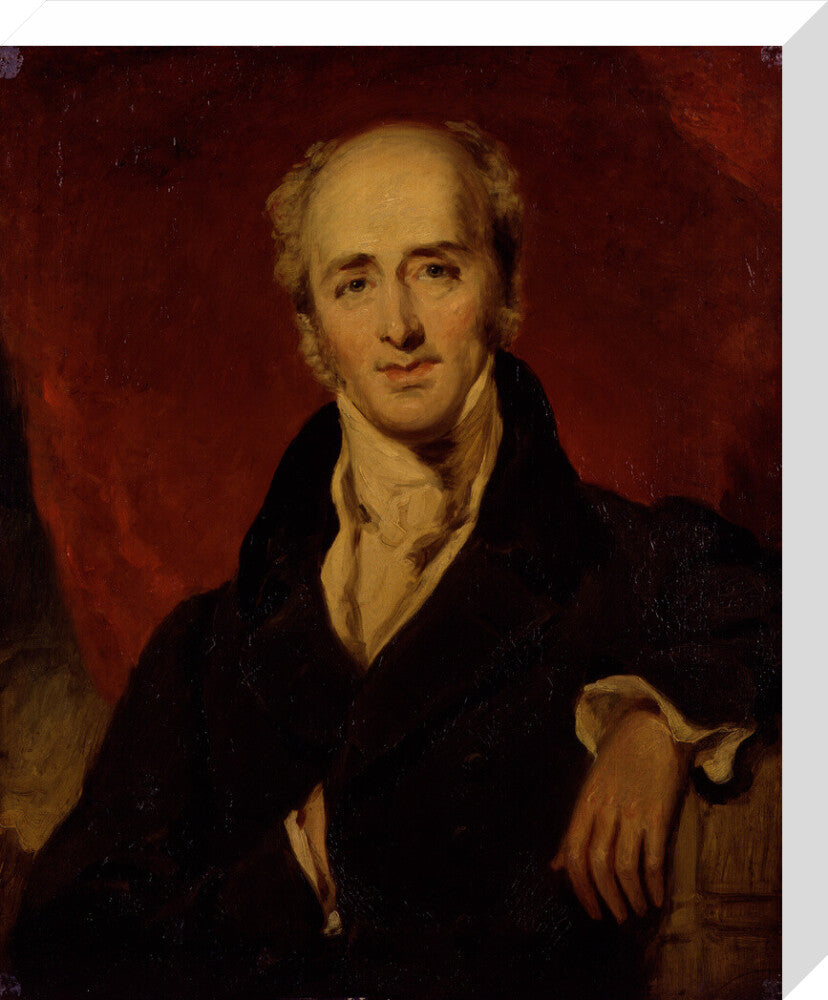 Charles grey, 2nd earl grey portrait print (stretched canvas, medium, no frame frame)