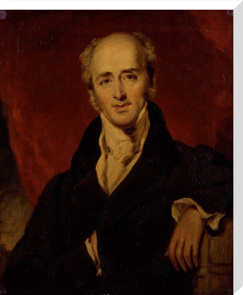 Charles grey, 2nd earl grey portrait print (stretched canvas, large, no frame frame)