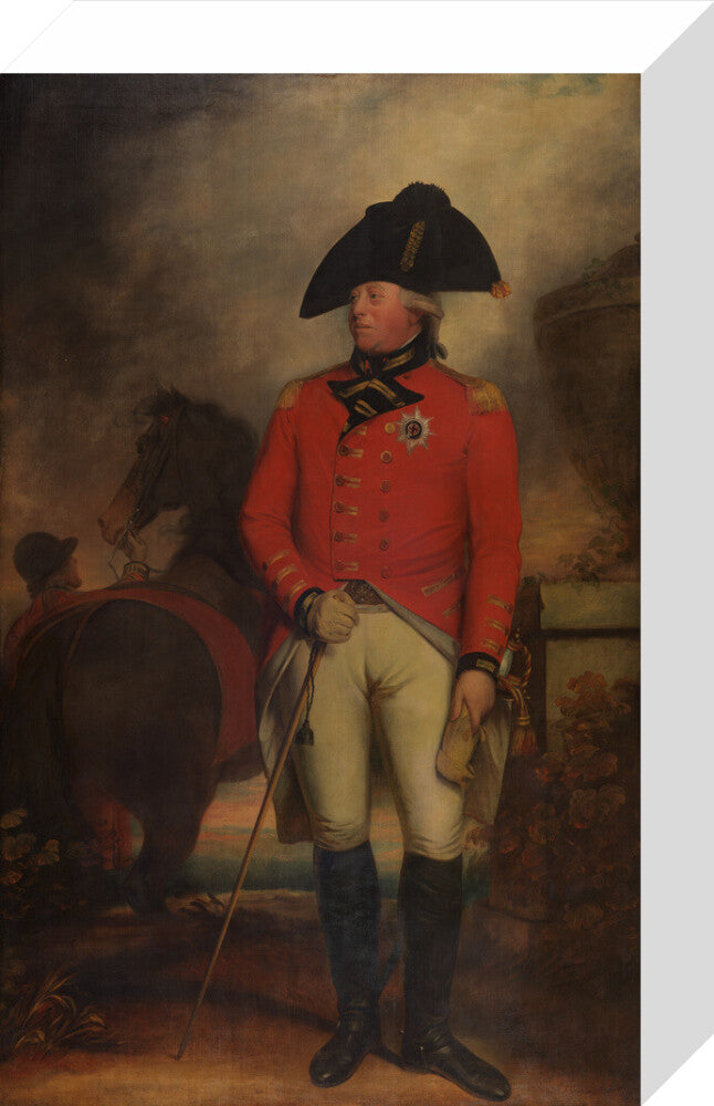 King george iii portrait print (stretched canvas, small, no frame)