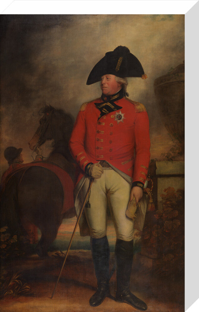 King george iii portrait print (stretched canvas, medium, no frame)