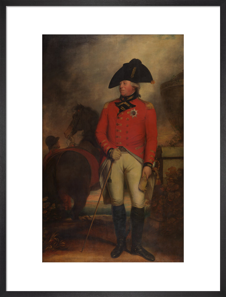 King george iii portrait print (art print, large, black frame)