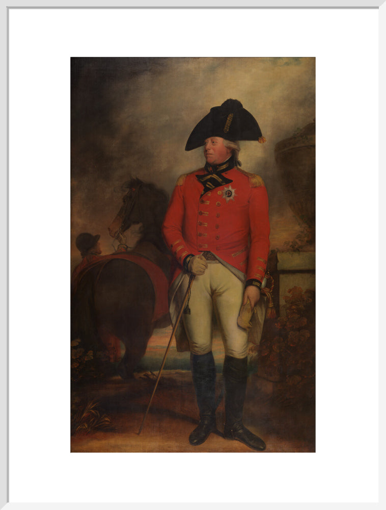 King george iii portrait print (art print, extra large, white frame)