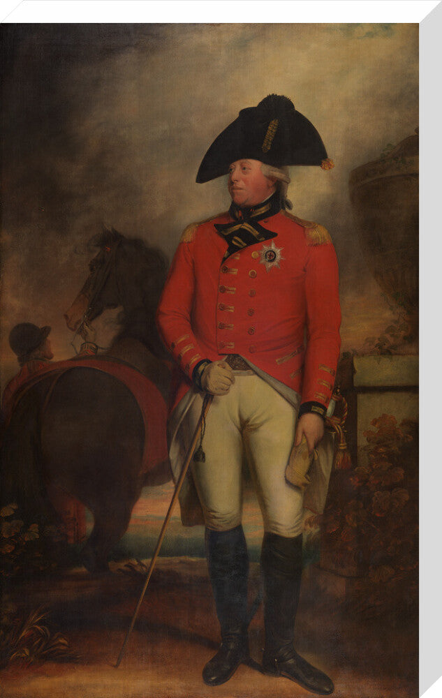 King george iii portrait print (stretched canvas, large, no frame)