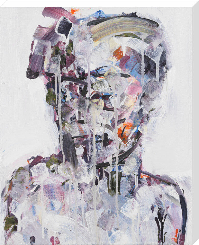 David bowie portrait print (stretched canvas, extra large, no frame frame)