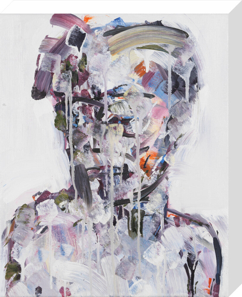 David bowie portrait print (stretched canvas, medium, no frame frame)