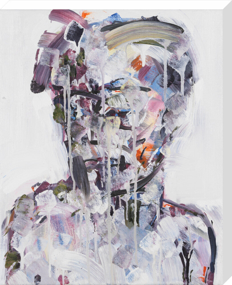 David bowie portrait print (stretched canvas, large, no frame frame)