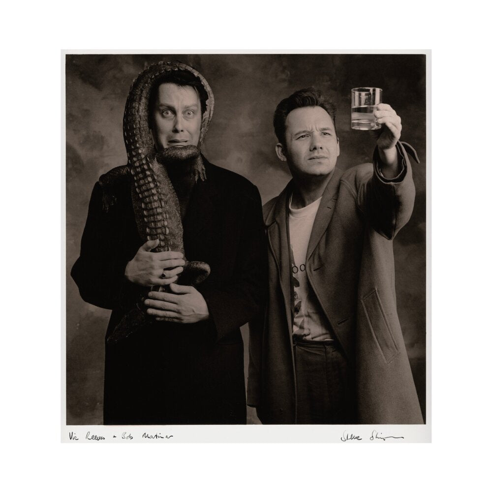 Vic reeves; bob mortimer portrait print (art print, small, no frame)