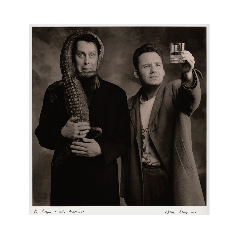 Vic reeves; bob mortimer portrait print (art print, medium, no frame)