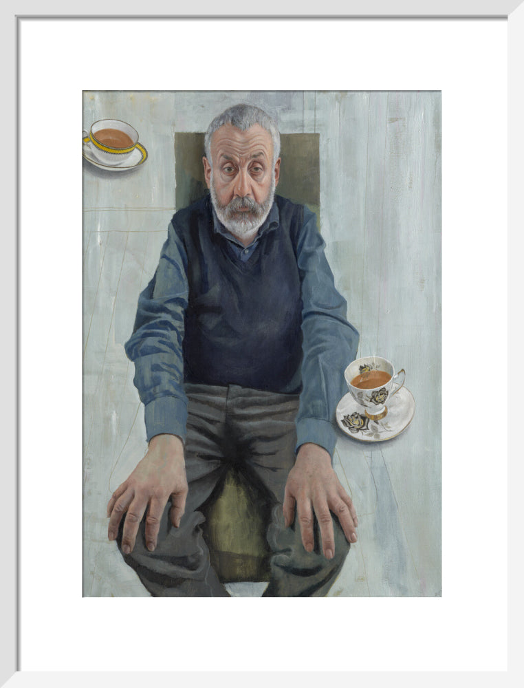 Mike leigh portrait print (art print, medium, white frame)