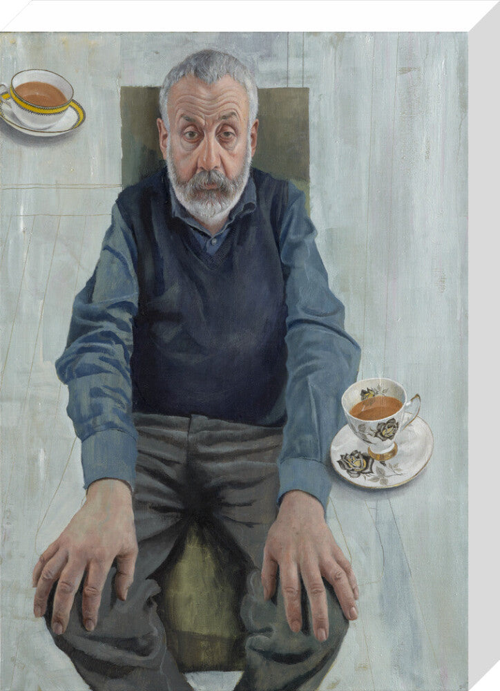 Mike leigh portrait print (stretched canvas, medium, no frame)