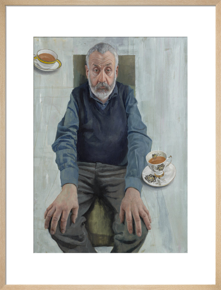 Mike leigh portrait print (art print, large, natural frame)