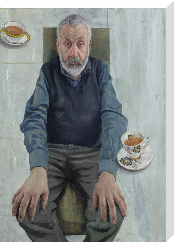 Mike leigh portrait print (stretched canvas, large, no frame)
