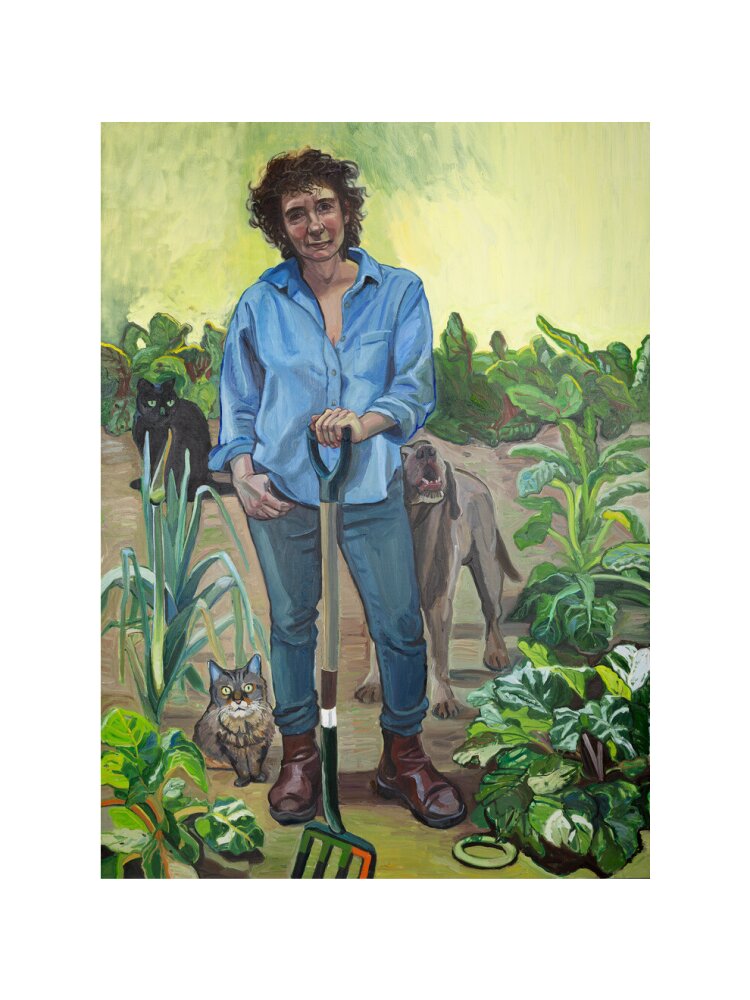 Jeanette winterson portrait print (art print, medium, no frame)