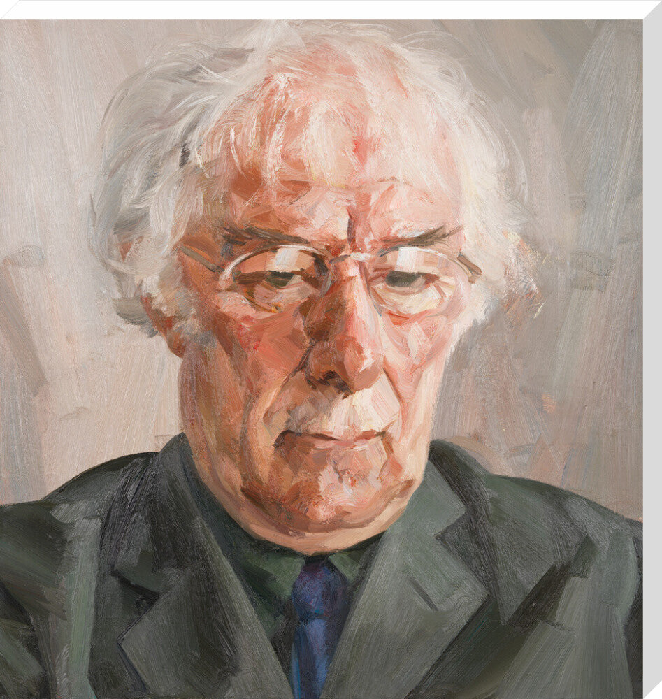 Seamus heaney portrait print (stretched canvas, extra large, no frame)