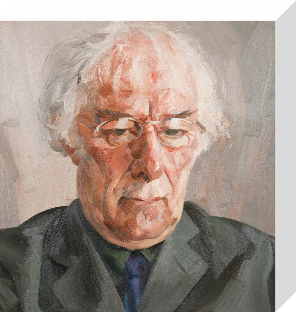 Seamus heaney portrait print (stretched canvas, small, no frame)