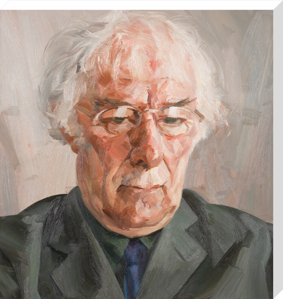Seamus heaney portrait print (stretched canvas, large, no frame)