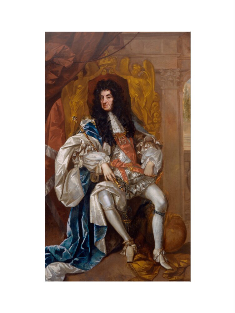 King charles ii portrait print (art print, medium, no frame)