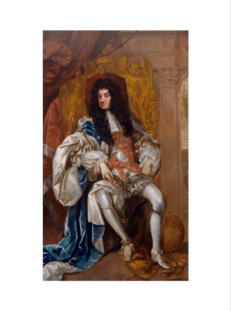 King charles ii portrait print (art print, extra large, no frame)