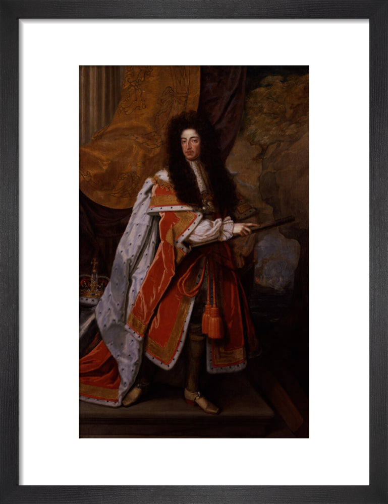 King william iii portrait print (art print, small, black frame)