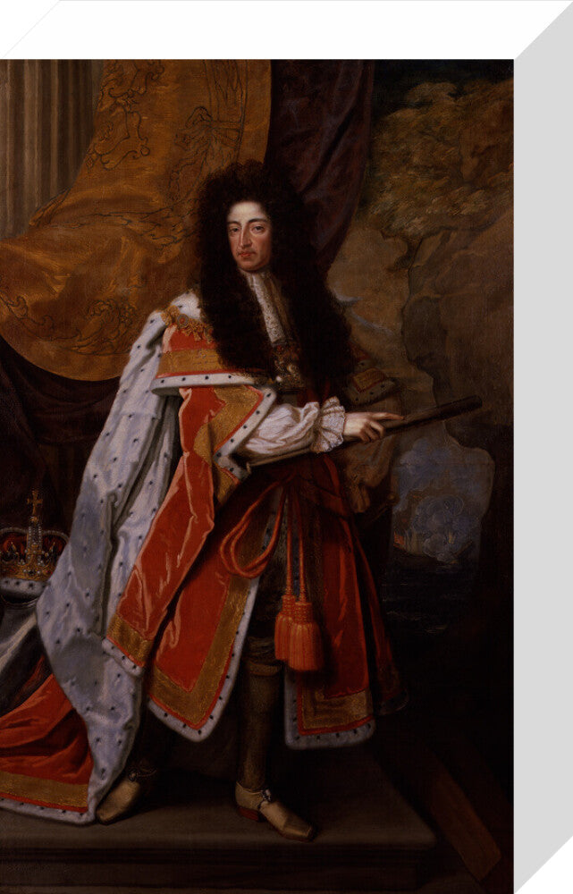 King william iii portrait print (stretched canvas, small, no frame)