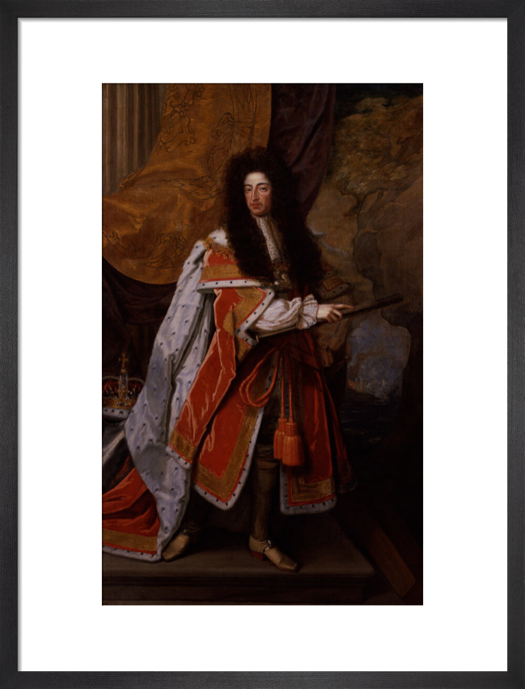 King william iii portrait print (art print, medium, black frame)