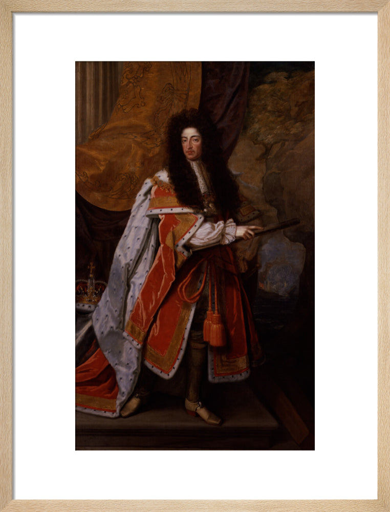 King william iii portrait print (art print, medium, natural frame)