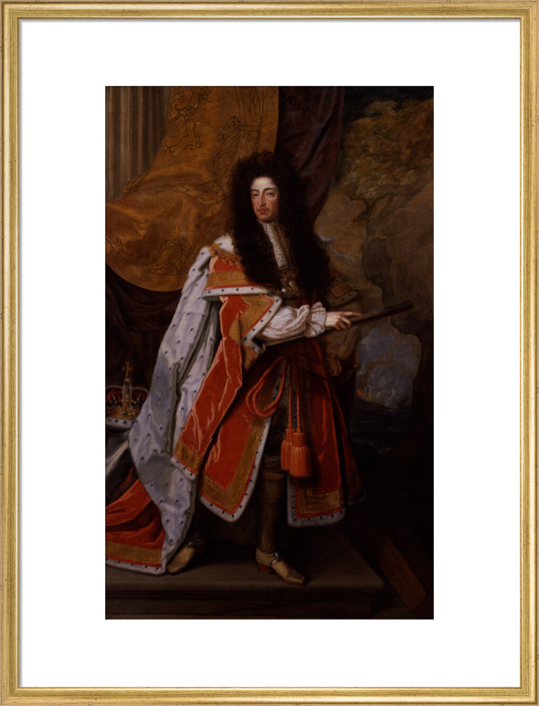 King william iii portrait print (art print, large, gold frame)
